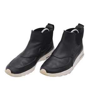 Nike Air Max Thea Mid Shoes Womens Size 8.5 Black Leather Slip On 859550-001